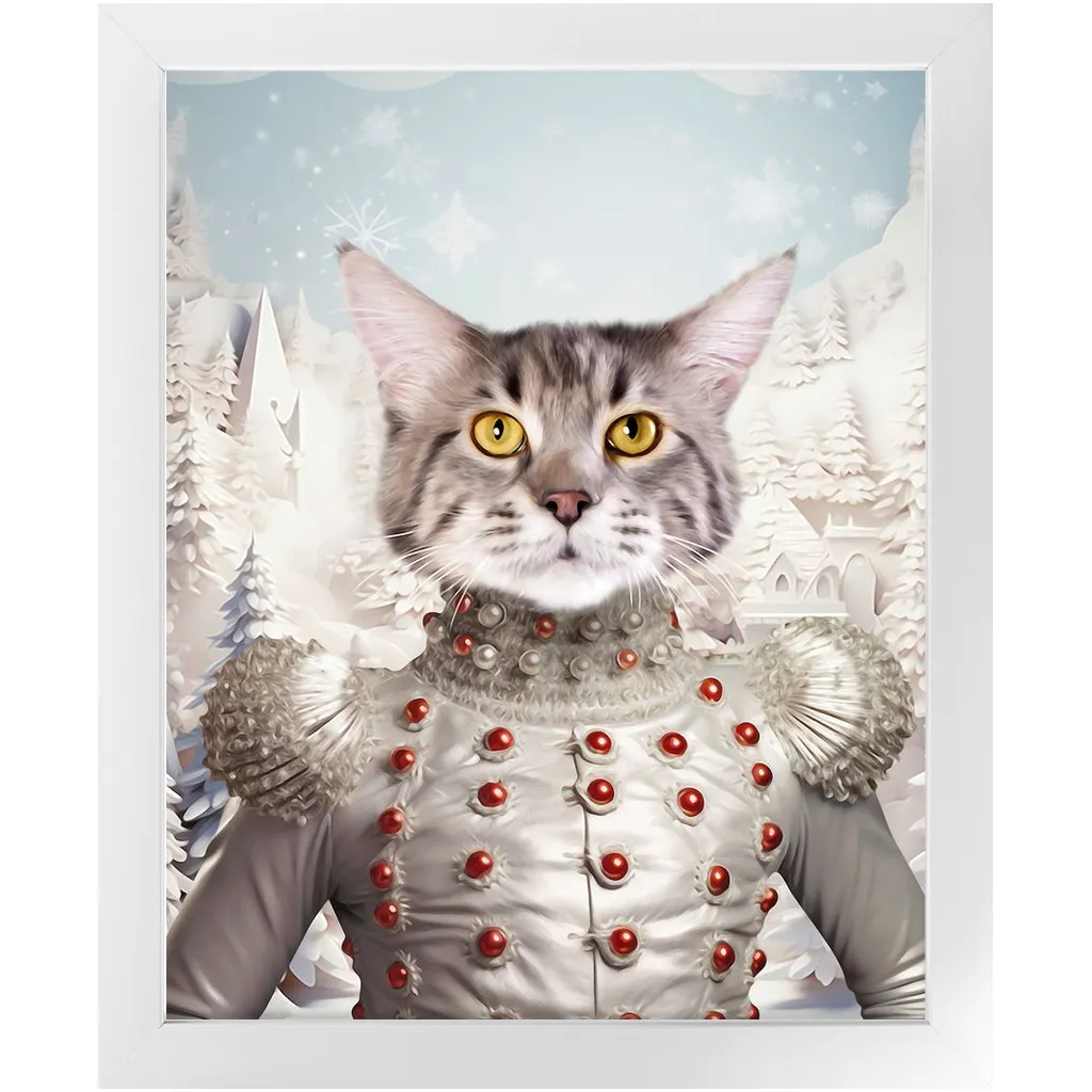 CHRISTMAS CRACKER 2 - Christmas Inspired Custom Pet Portrait Framed Satin Paper Print