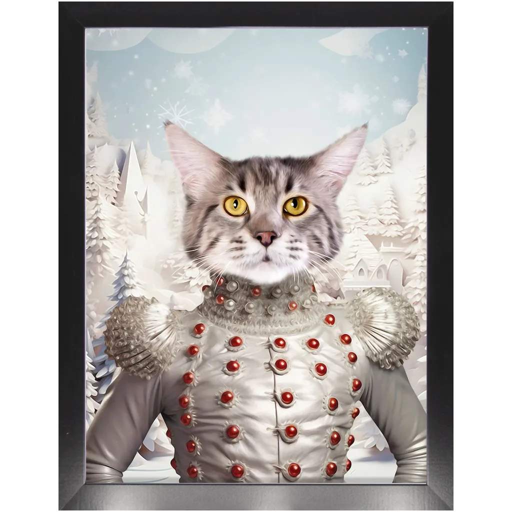 CHRISTMAS CRACKER 2 - Christmas Inspired Custom Pet Portrait Framed Satin Paper Print