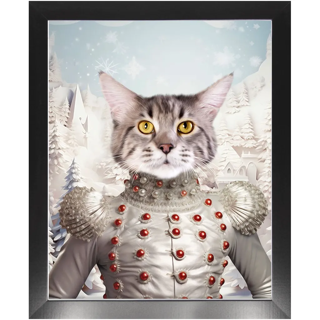 CHRISTMAS CRACKER 2 - Christmas Inspired Custom Pet Portrait Framed Satin Paper Print