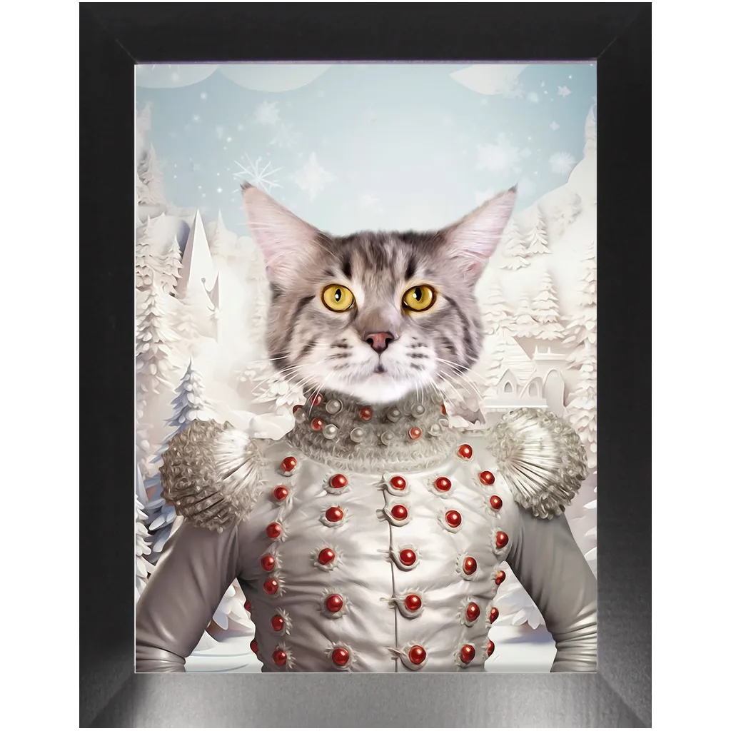 CHRISTMAS CRACKER 2 - Christmas Inspired Custom Pet Portrait Framed Satin Paper Print