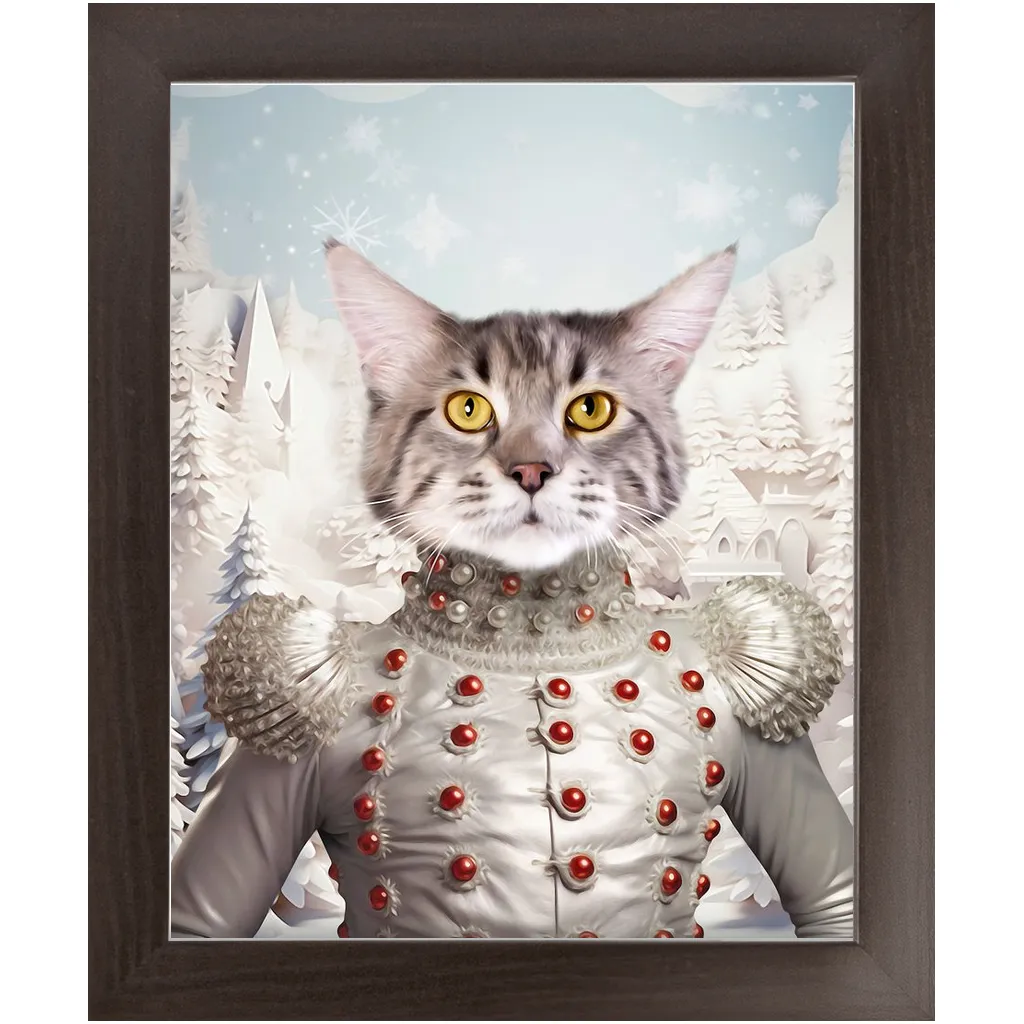 CHRISTMAS CRACKER 2 - Christmas Inspired Custom Pet Portrait Framed Satin Paper Print