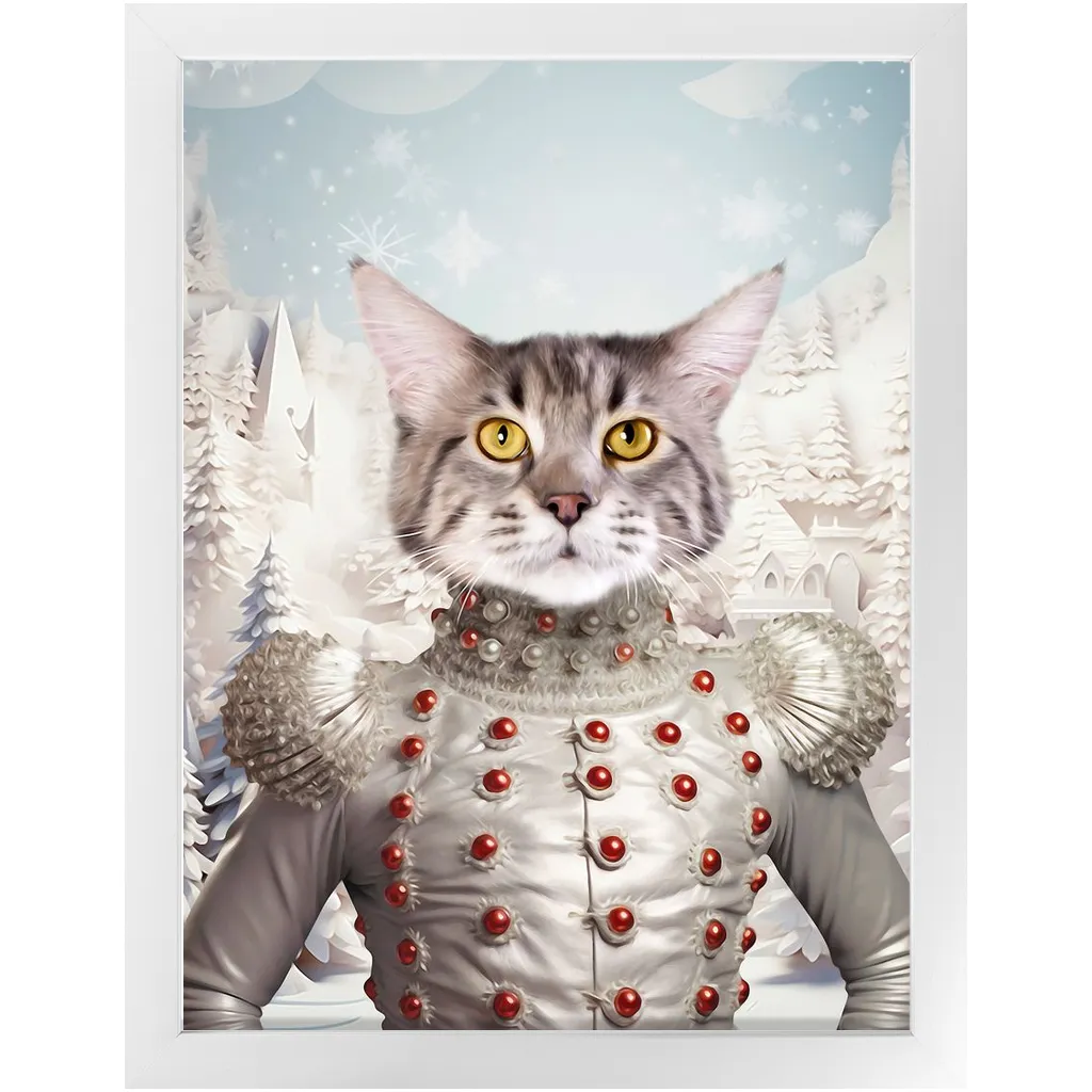 CHRISTMAS CRACKER 2 - Christmas Inspired Custom Pet Portrait Framed Satin Paper Print