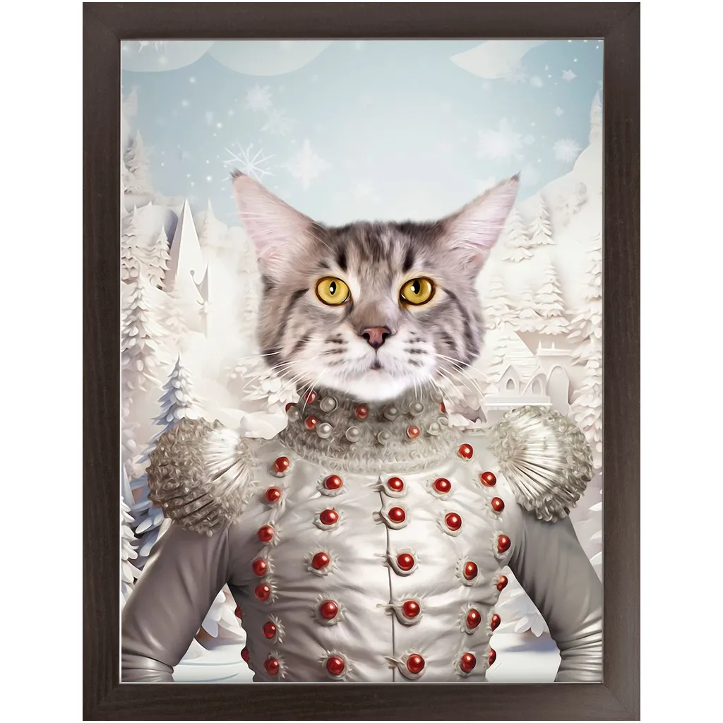 CHRISTMAS CRACKER 2 - Christmas Inspired Custom Pet Portrait Framed Satin Paper Print