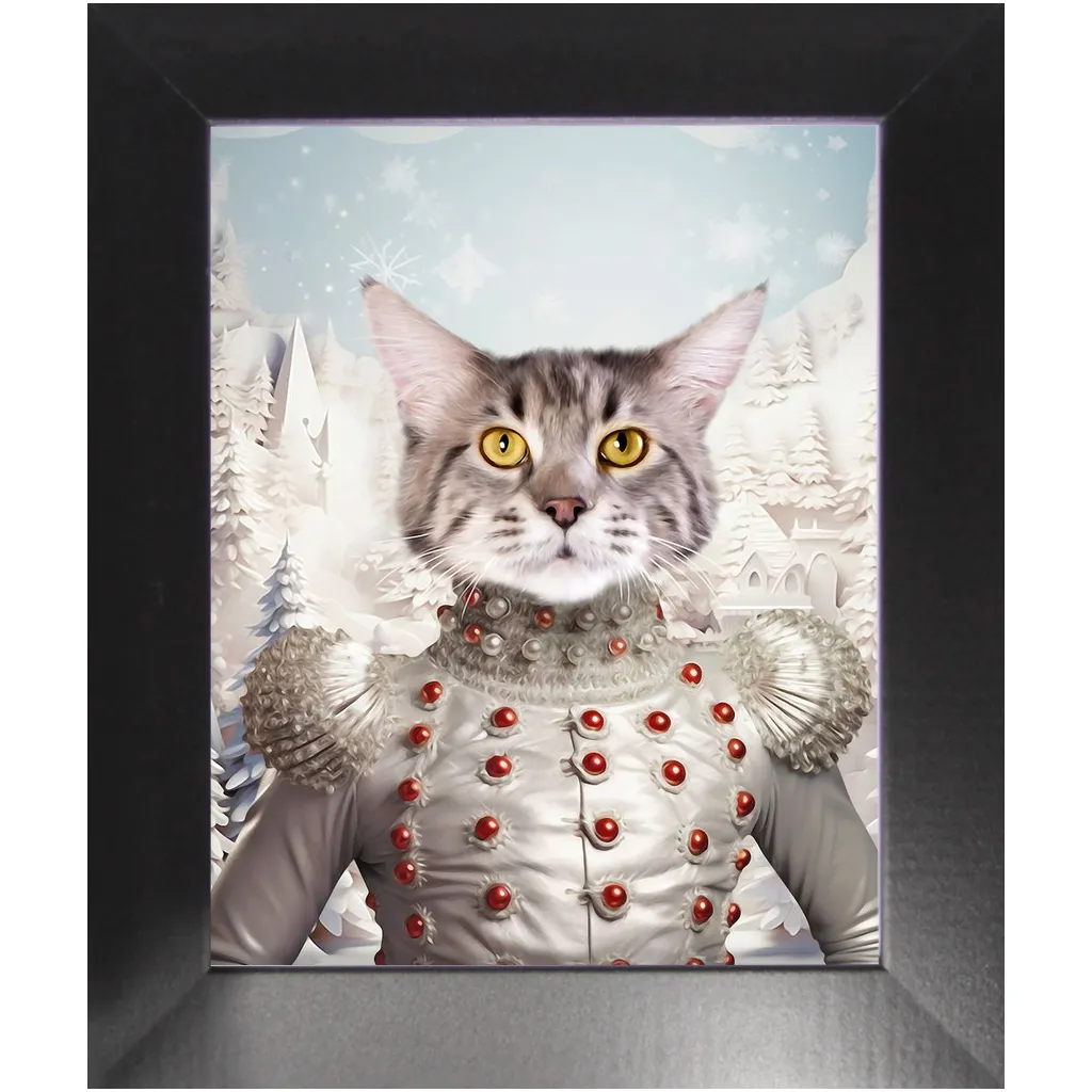 CHRISTMAS CRACKER 2 - Christmas Inspired Custom Pet Portrait Framed Satin Paper Print