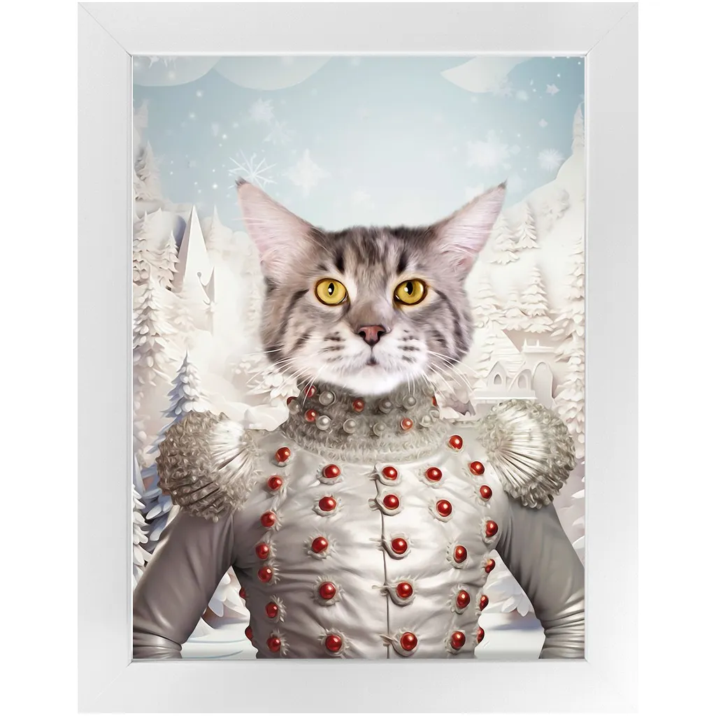 CHRISTMAS CRACKER 2 - Christmas Inspired Custom Pet Portrait Framed Satin Paper Print