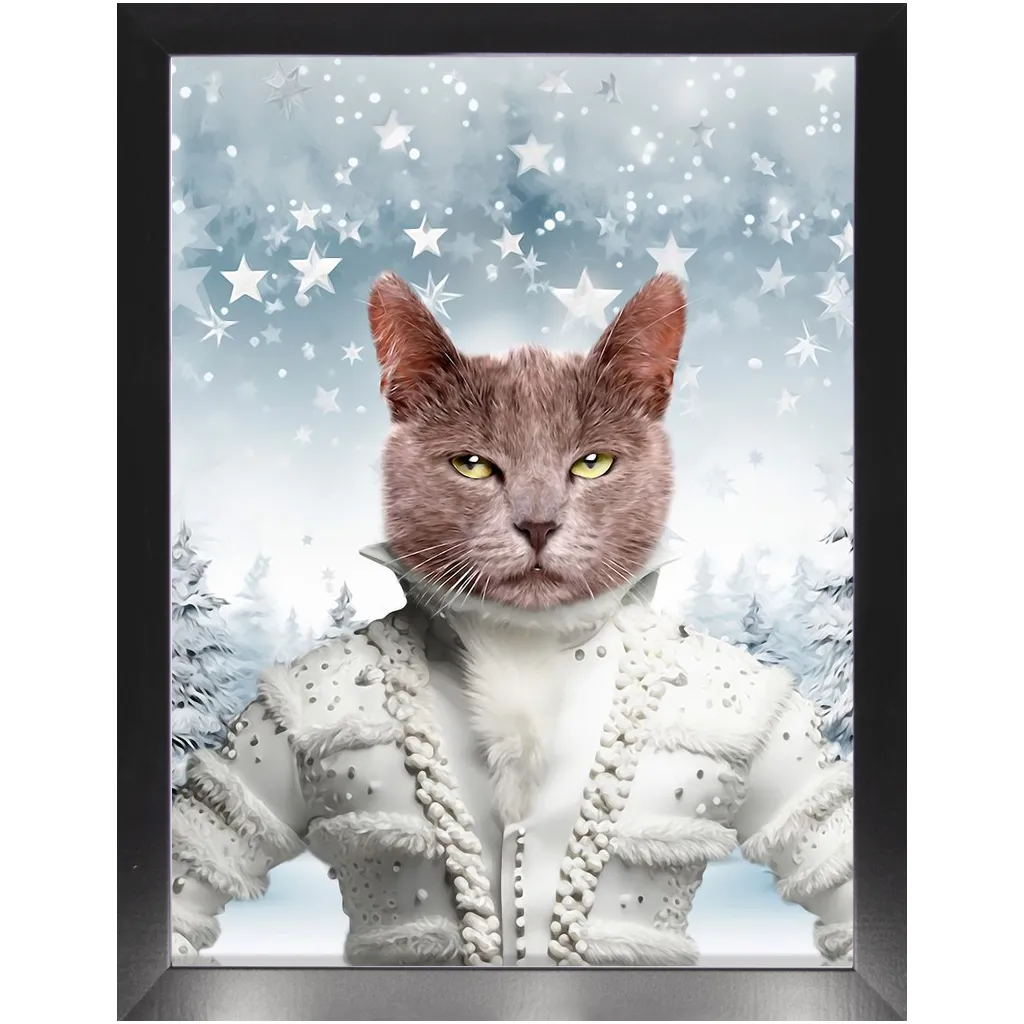 CHRISTMAS CRACKER 3 - Christmas Inspired Custom Pet Portrait Framed Satin Paper Print