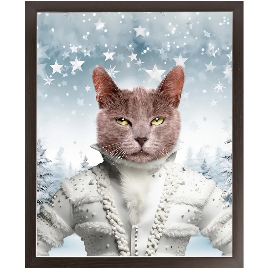 CHRISTMAS CRACKER 3 - Christmas Inspired Custom Pet Portrait Framed Satin Paper Print