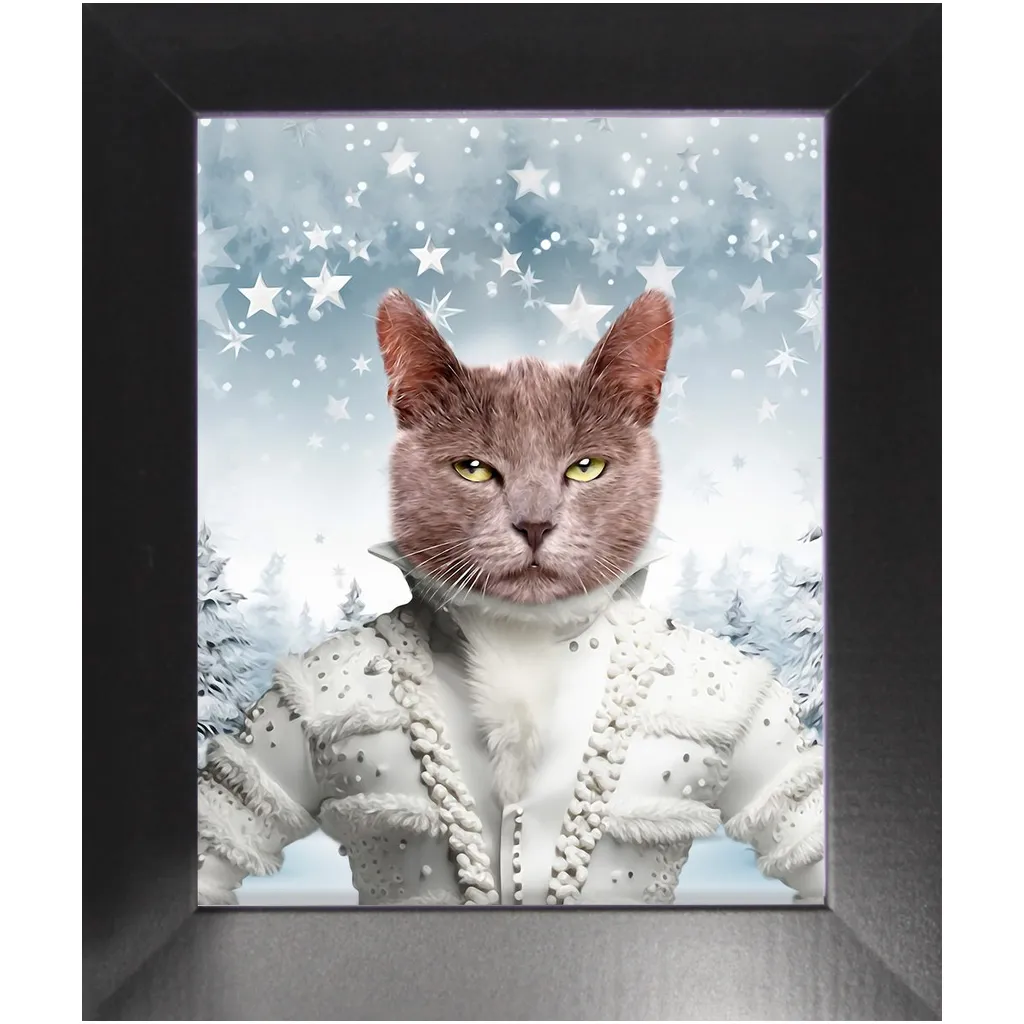 CHRISTMAS CRACKER 3 - Christmas Inspired Custom Pet Portrait Framed Satin Paper Print