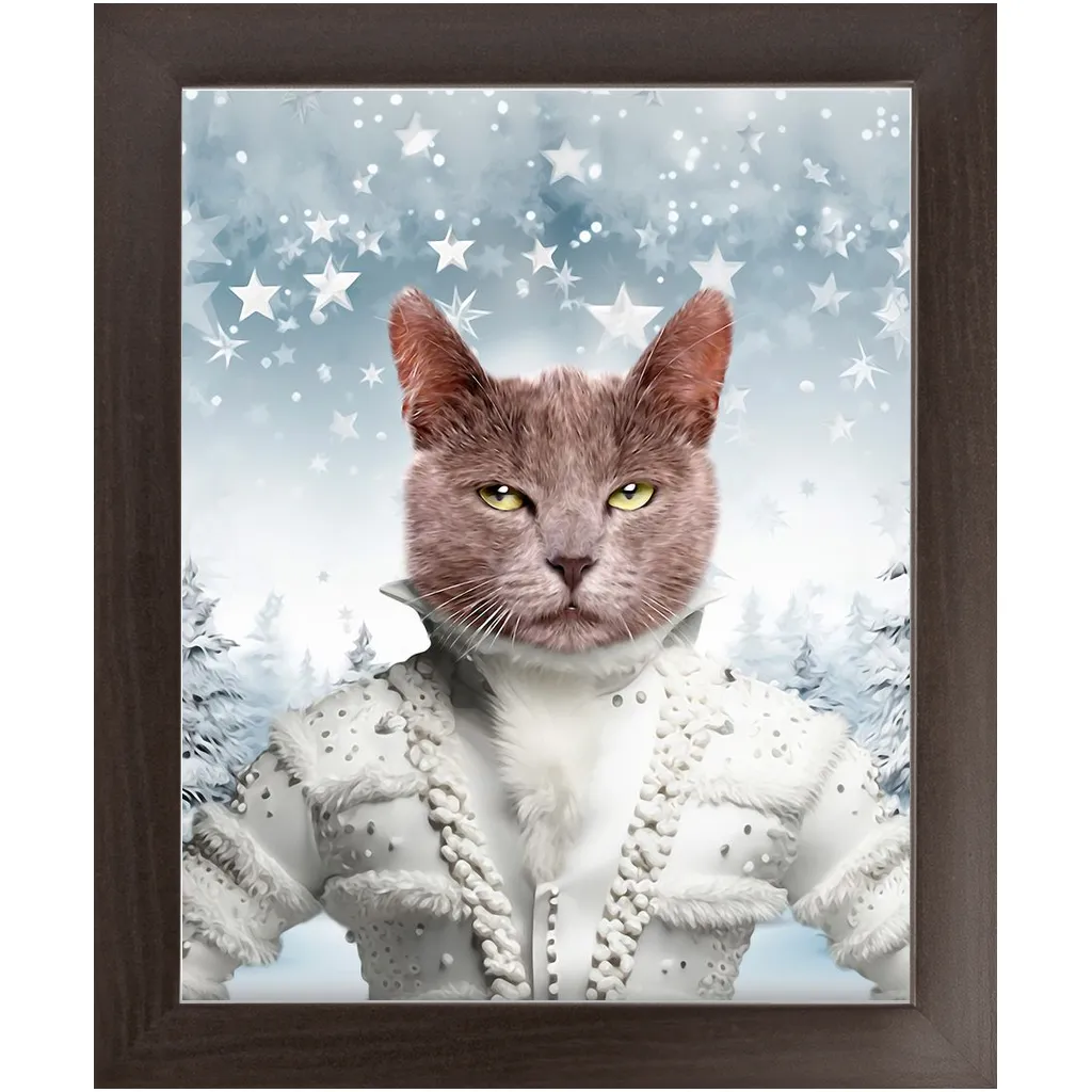 CHRISTMAS CRACKER 3 - Christmas Inspired Custom Pet Portrait Framed Satin Paper Print