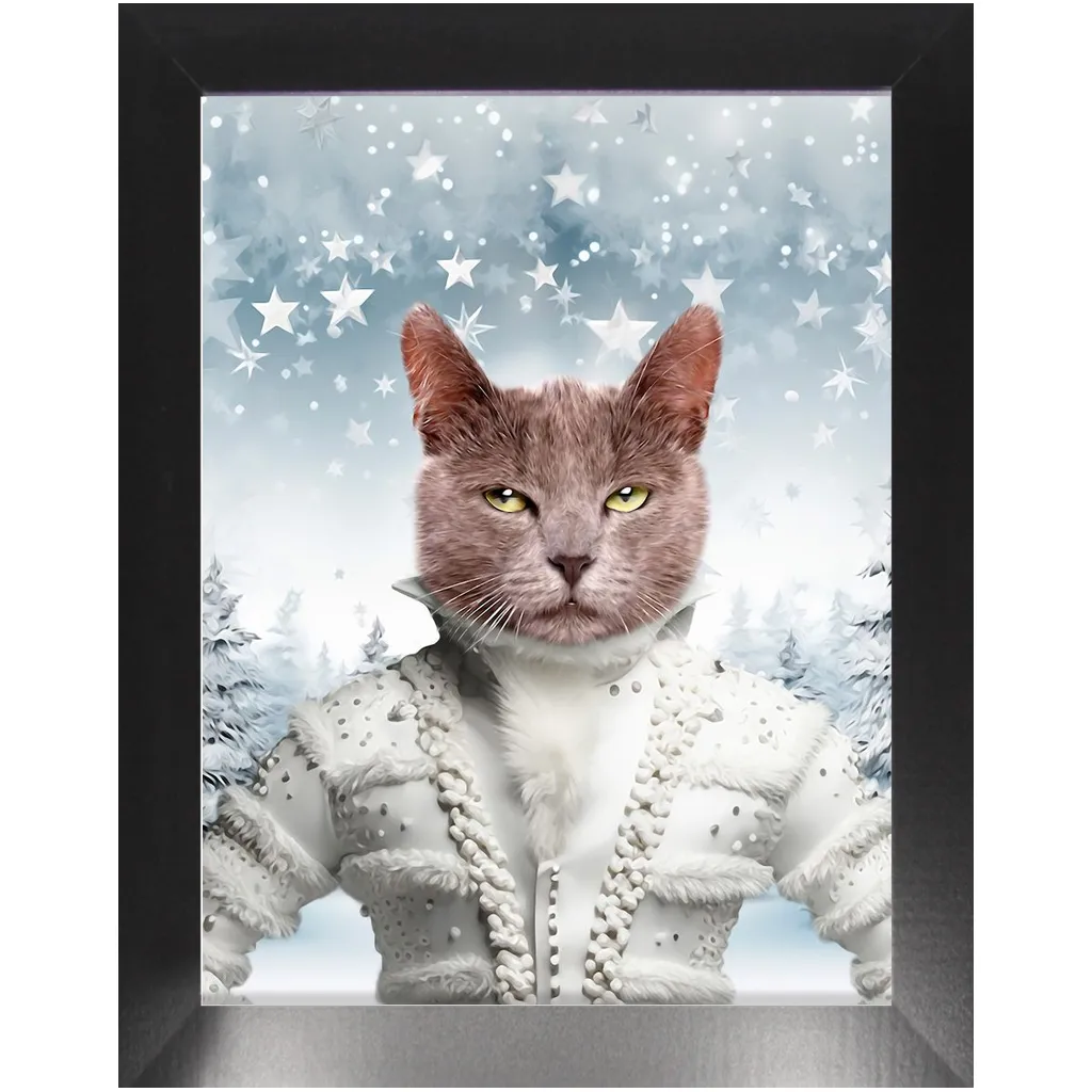 CHRISTMAS CRACKER 3 - Christmas Inspired Custom Pet Portrait Framed Satin Paper Print