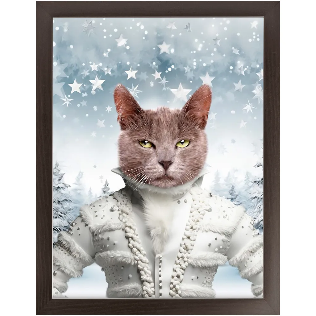 CHRISTMAS CRACKER 3 - Christmas Inspired Custom Pet Portrait Framed Satin Paper Print