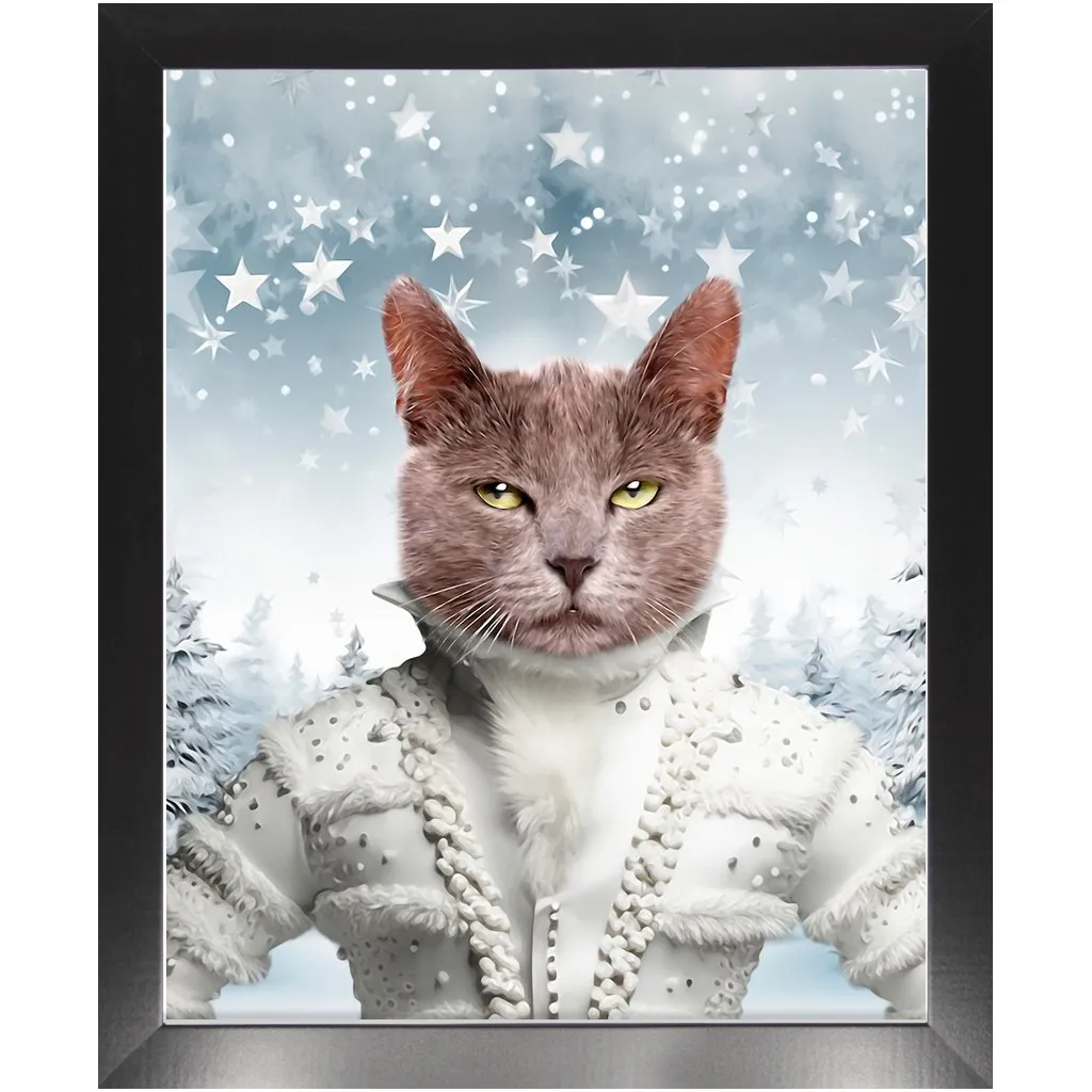 CHRISTMAS CRACKER 3 - Christmas Inspired Custom Pet Portrait Framed Satin Paper Print