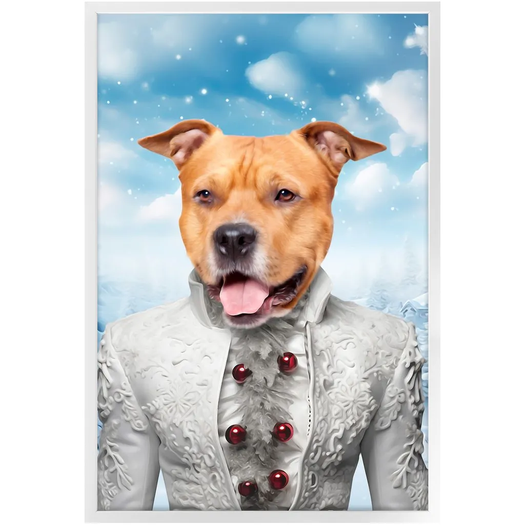 CHRISTMAS CRACKER 5 - Christmas Inspired Custom Pet Portrait Framed Satin Paper Print