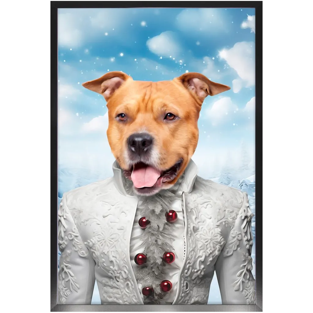 CHRISTMAS CRACKER 5 - Christmas Inspired Custom Pet Portrait Framed Satin Paper Print