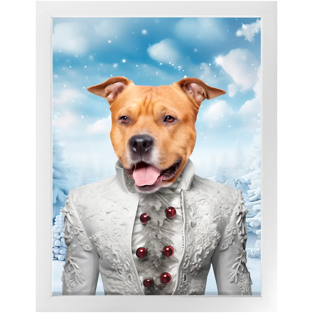 CHRISTMAS CRACKER 5 - Christmas Inspired Custom Pet Portrait Framed Satin Paper Print