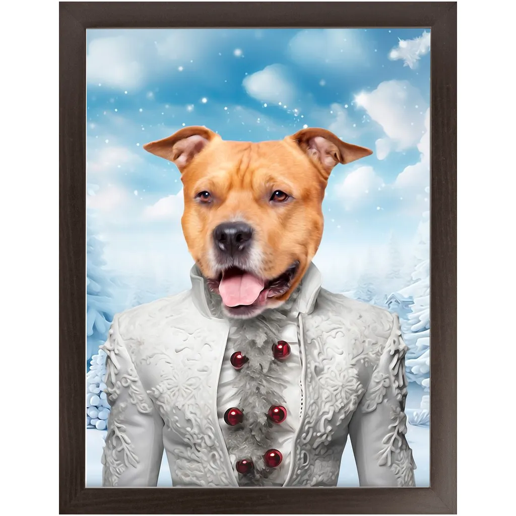 CHRISTMAS CRACKER 5 - Christmas Inspired Custom Pet Portrait Framed Satin Paper Print