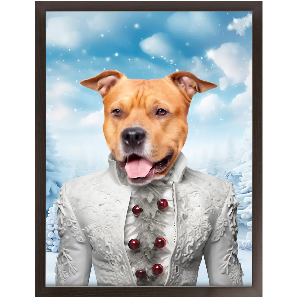 CHRISTMAS CRACKER 5 - Christmas Inspired Custom Pet Portrait Framed Satin Paper Print