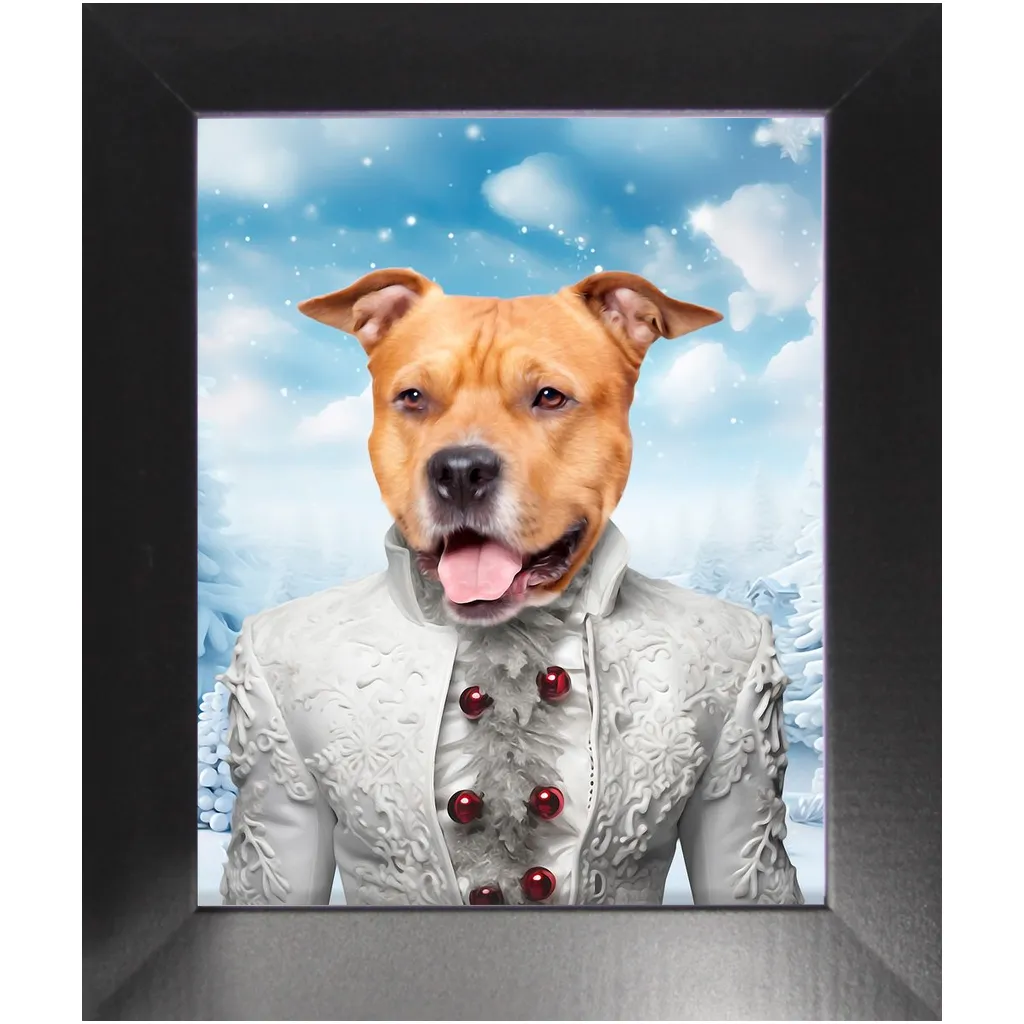 CHRISTMAS CRACKER 5 - Christmas Inspired Custom Pet Portrait Framed Satin Paper Print