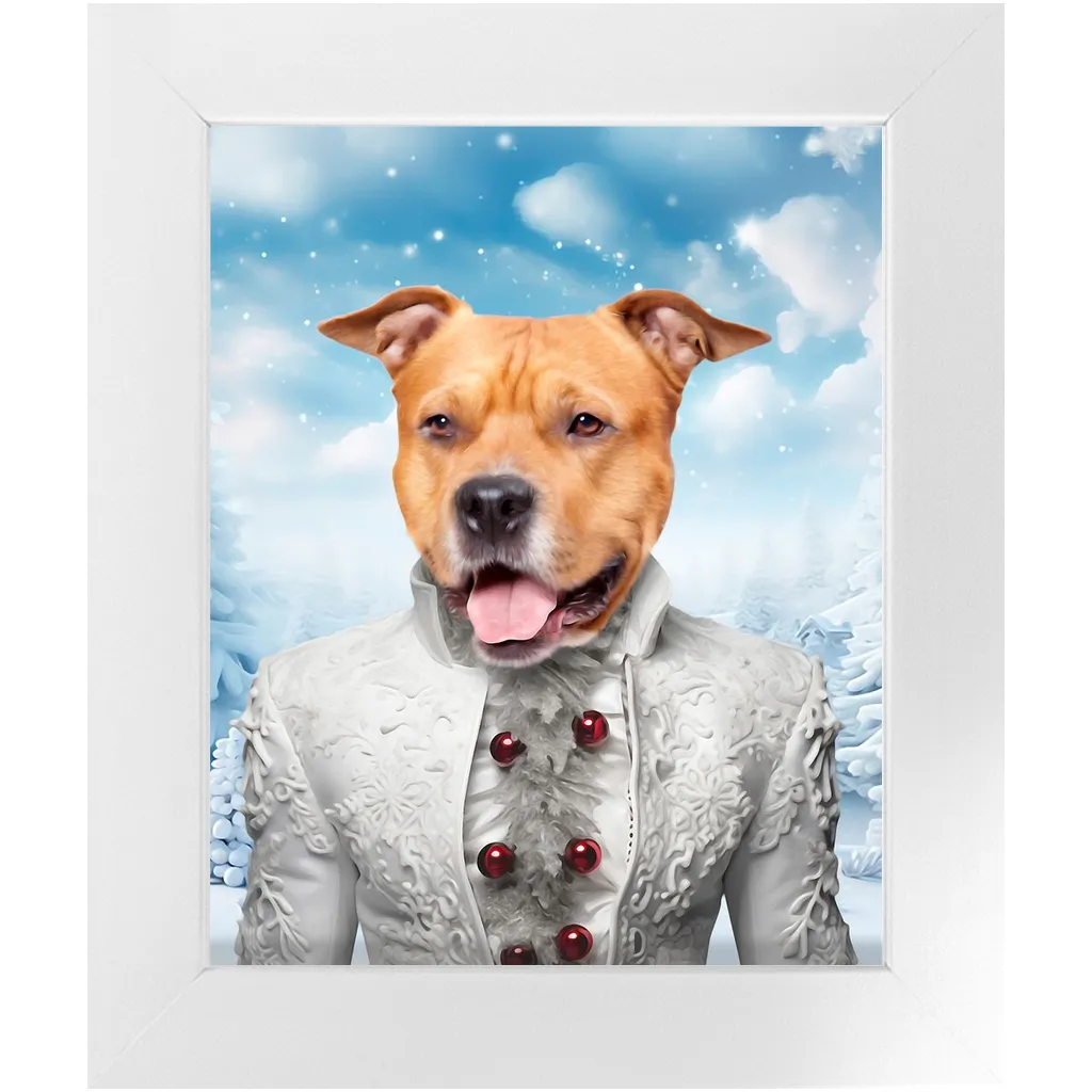 CHRISTMAS CRACKER 5 - Christmas Inspired Custom Pet Portrait Framed Satin Paper Print