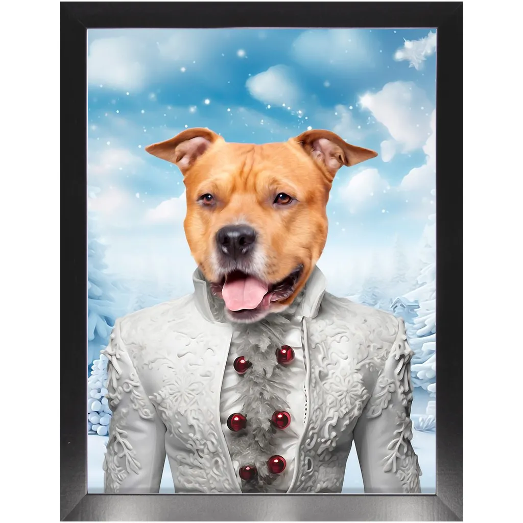 CHRISTMAS CRACKER 5 - Christmas Inspired Custom Pet Portrait Framed Satin Paper Print