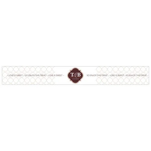 Classic Crest Paper Wrap Ribbon Red