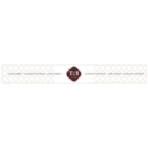 Classic Crest Paper Wrap Ribbon Red