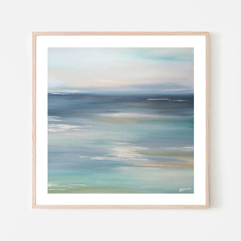 Coastal Dreaming 100cm  x 100cm Framed Poster - Natural Frame