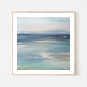 Coastal Dreaming 80cm x 80cm Framed Poster - Natural Frame