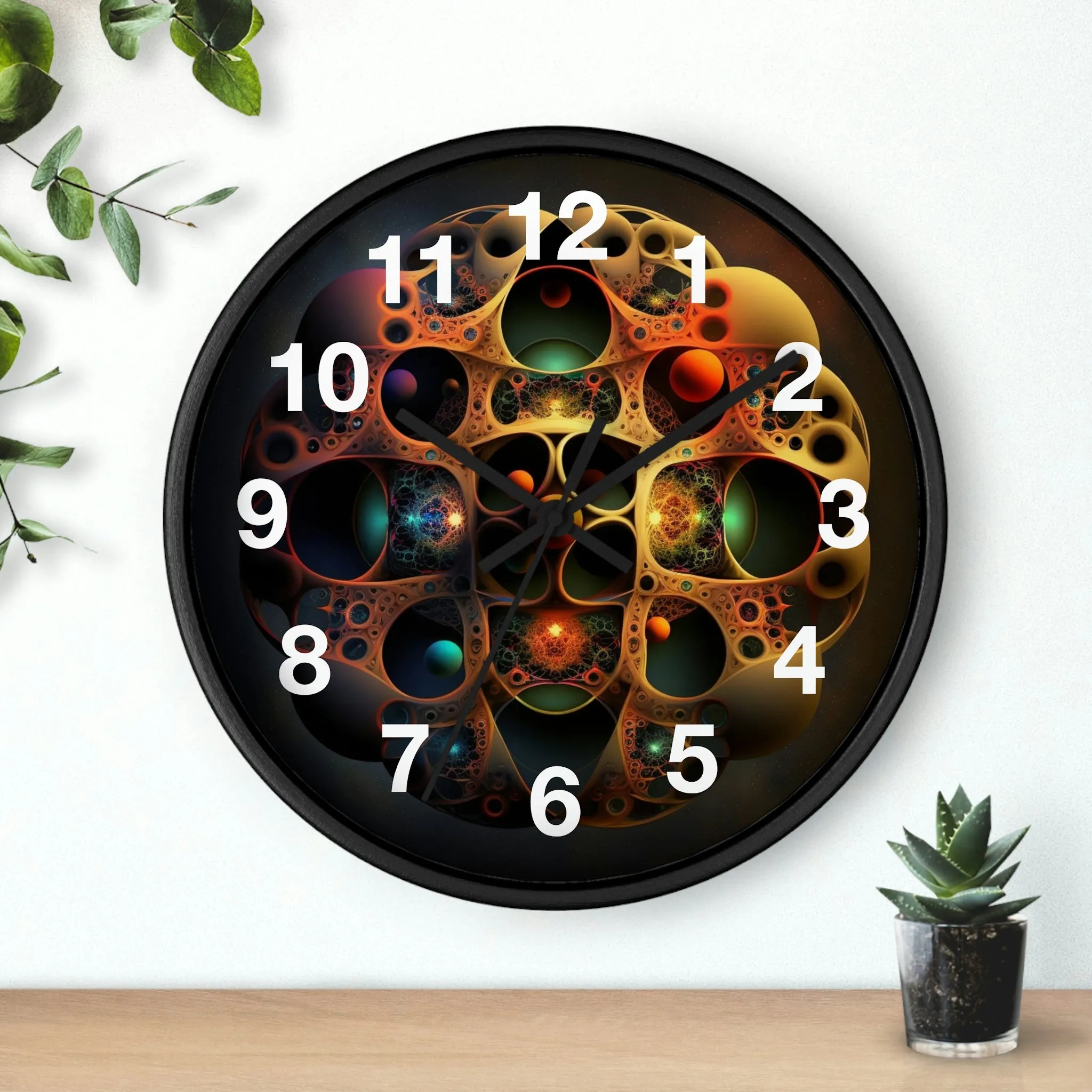 Copy of Geometric Wall Clock #4 w/ lines