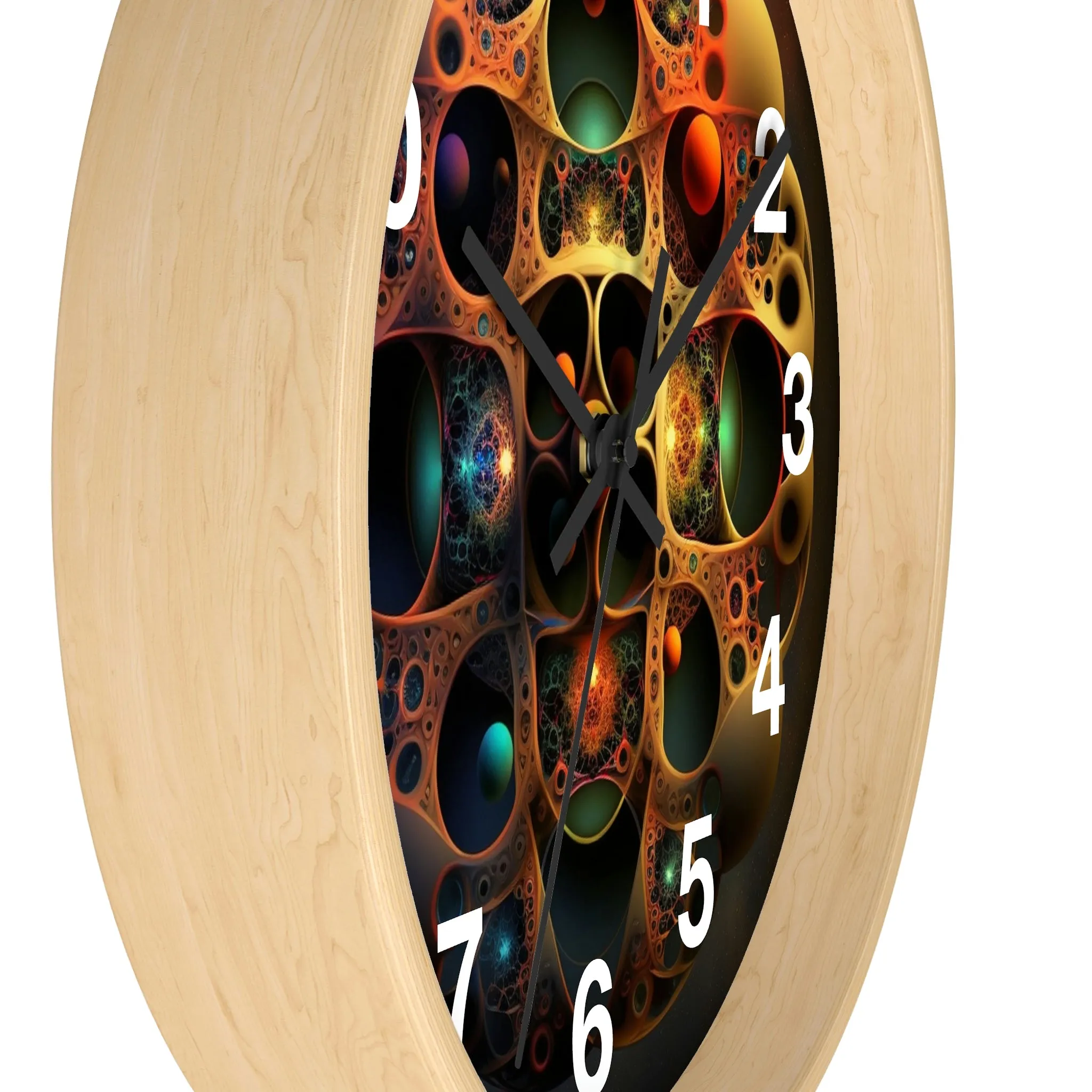 Copy of Geometric Wall Clock #4 w/ lines