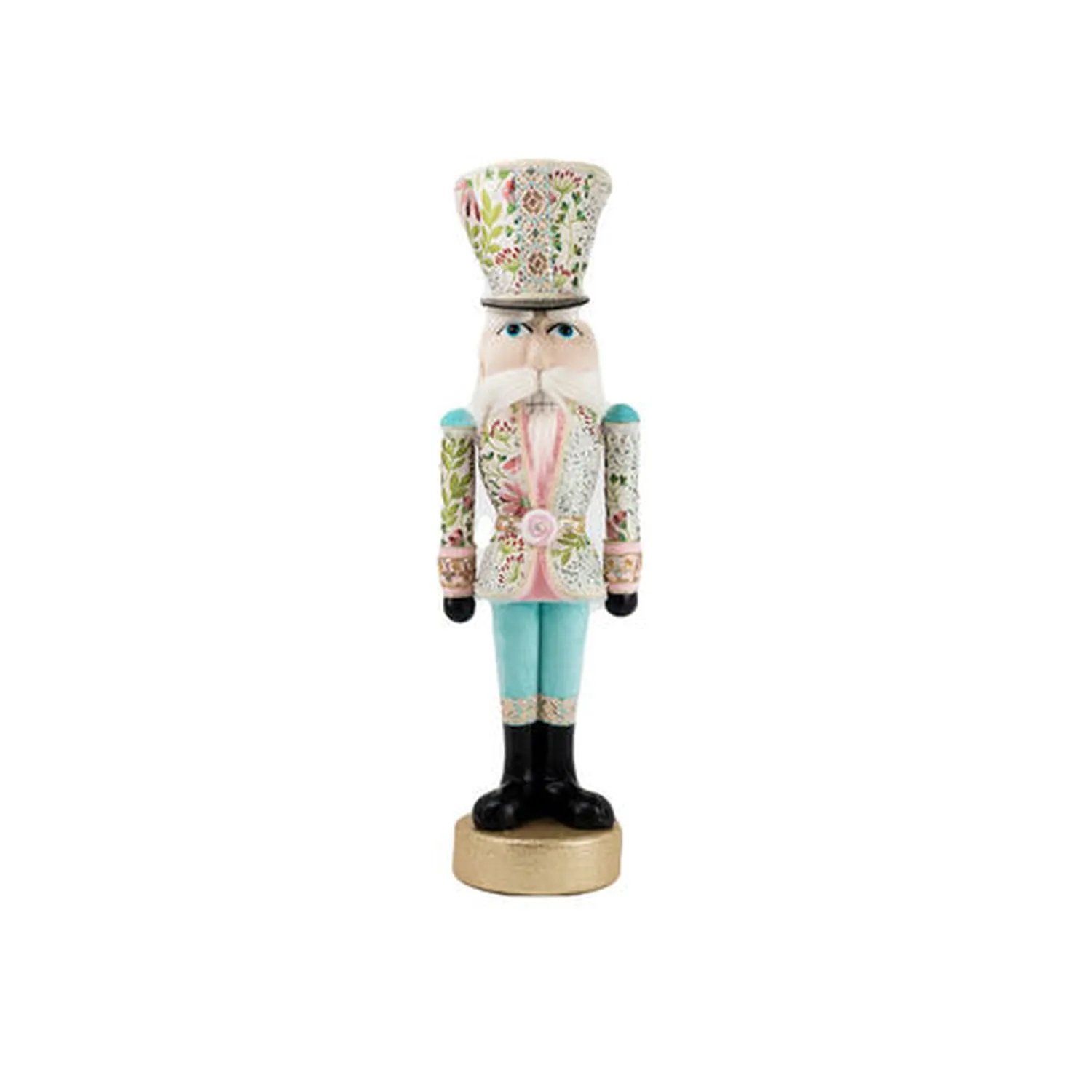 December Diamonds North Pole Sweet Shoppe 40" Teal Pattern Nutcracker