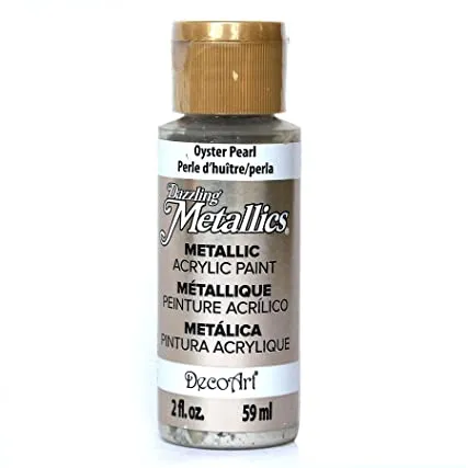 DecoArt Dazzling Metallics Acrylic Paint - Oyster Pearl