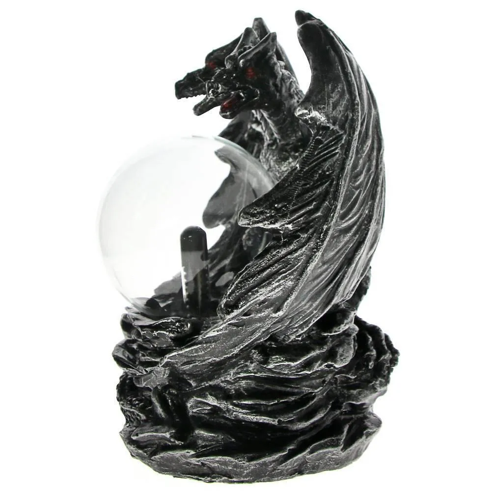 Double Headed Dragon Plasma Ball Figurine