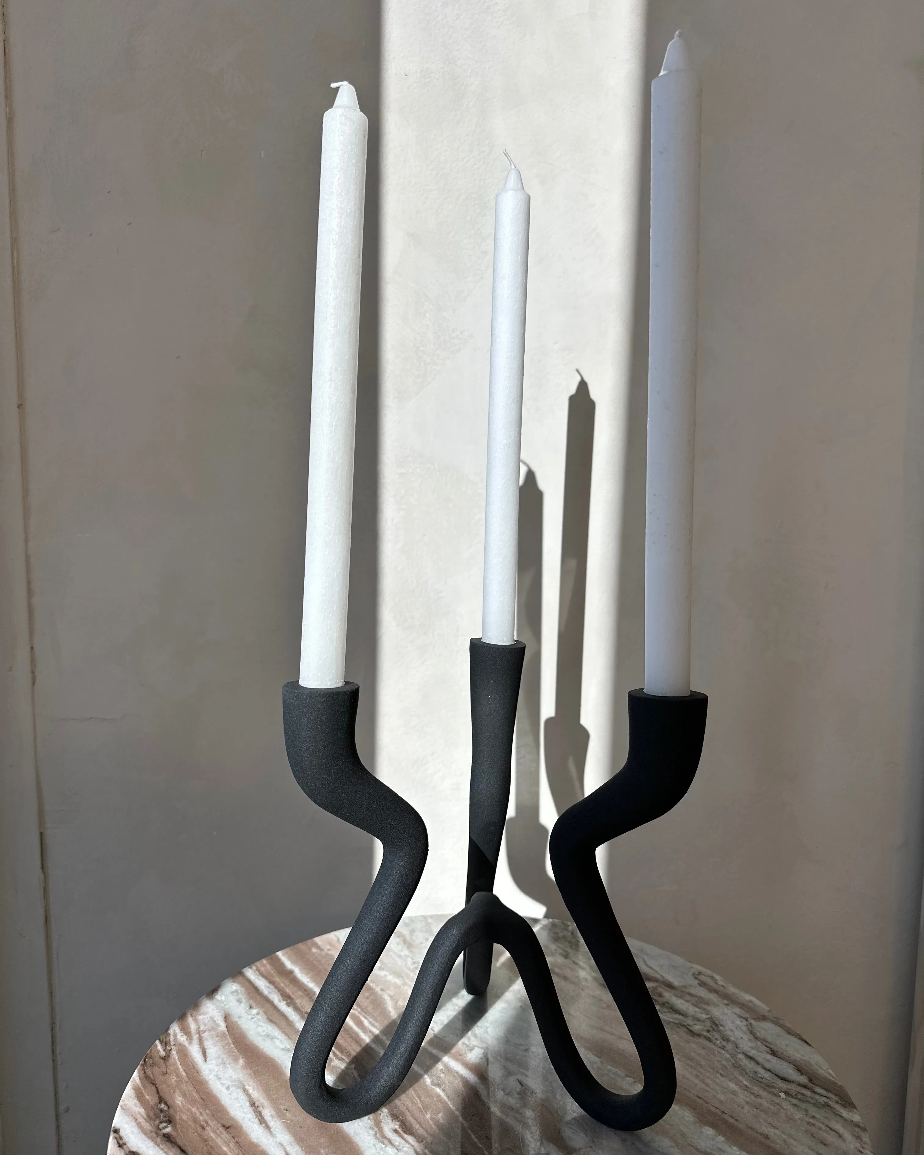 Ebony Elevated Candelabra