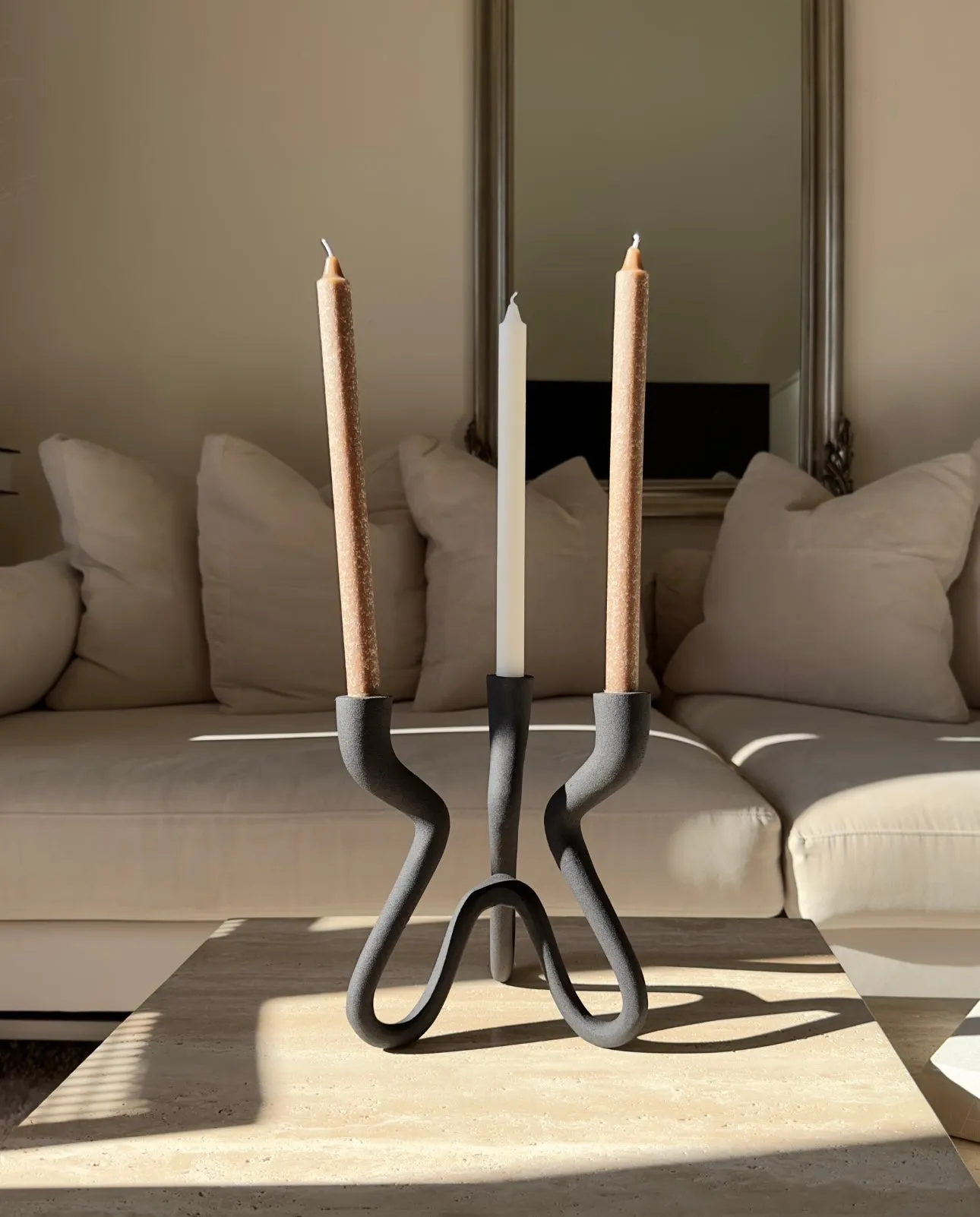 Ebony Elevated Candelabra