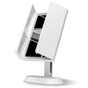 Fancii Zora Rechargeable LED Trifold Makeup Mirror