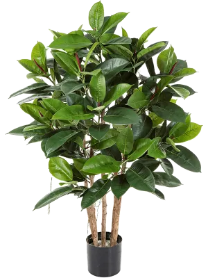 Ficus Elastica Artificial Plant Premium Faux 120cm Height