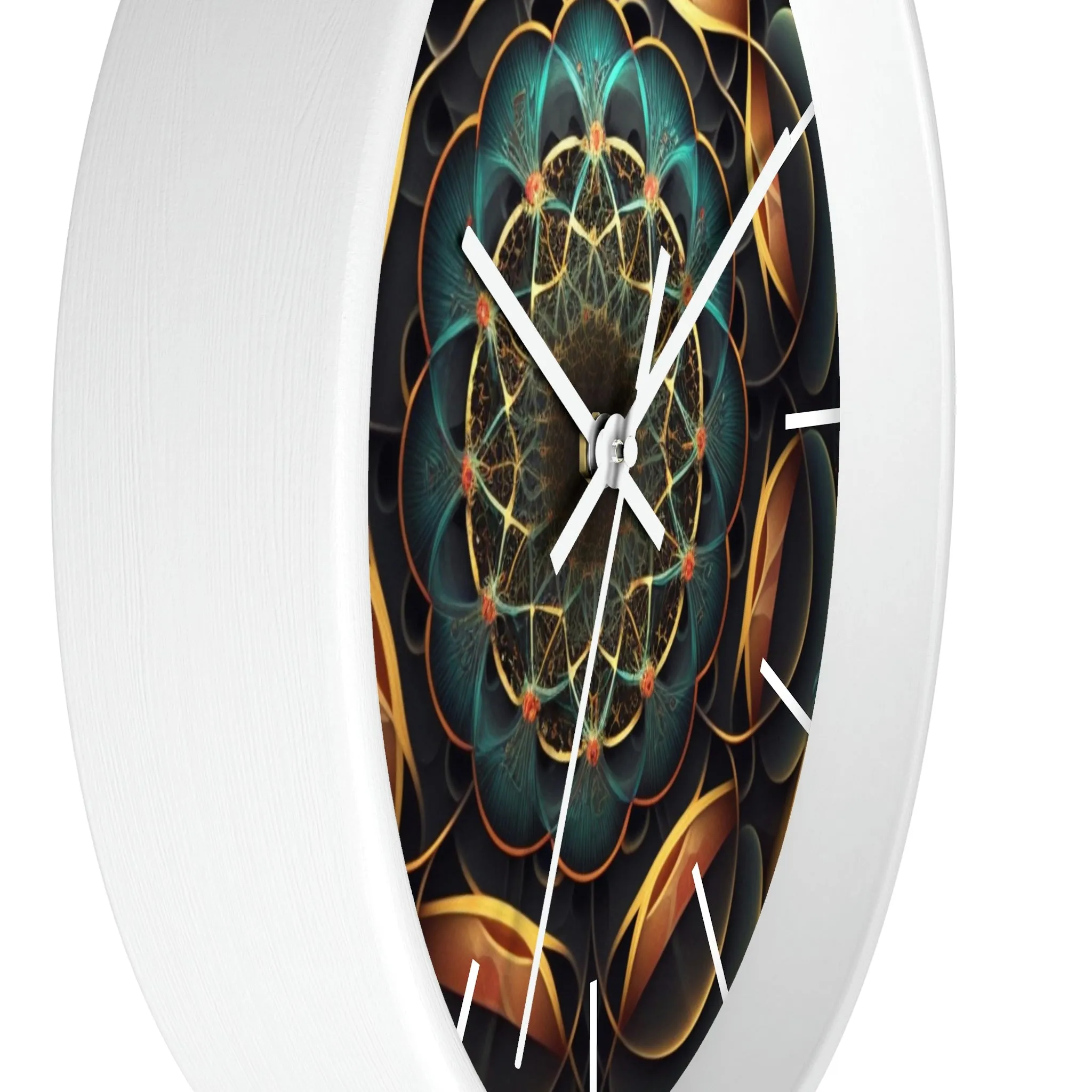 Geometric Congruence Masonic Wall Clock w/ lines