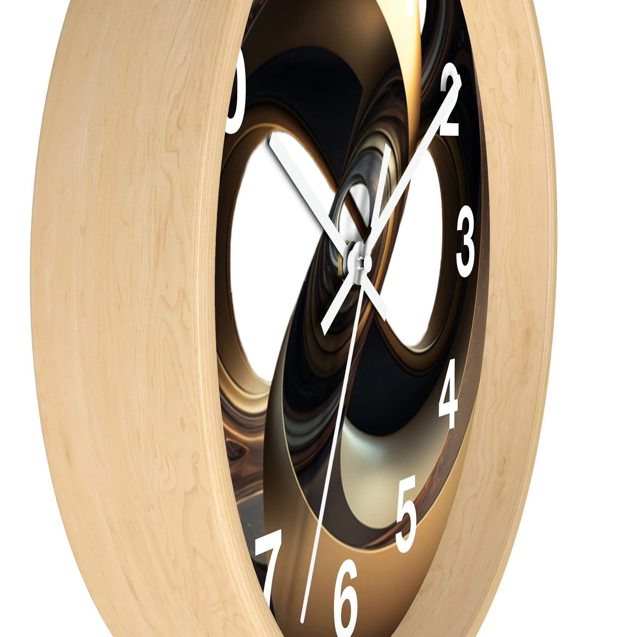 Geometric Wall Clock #11 w/ numbers