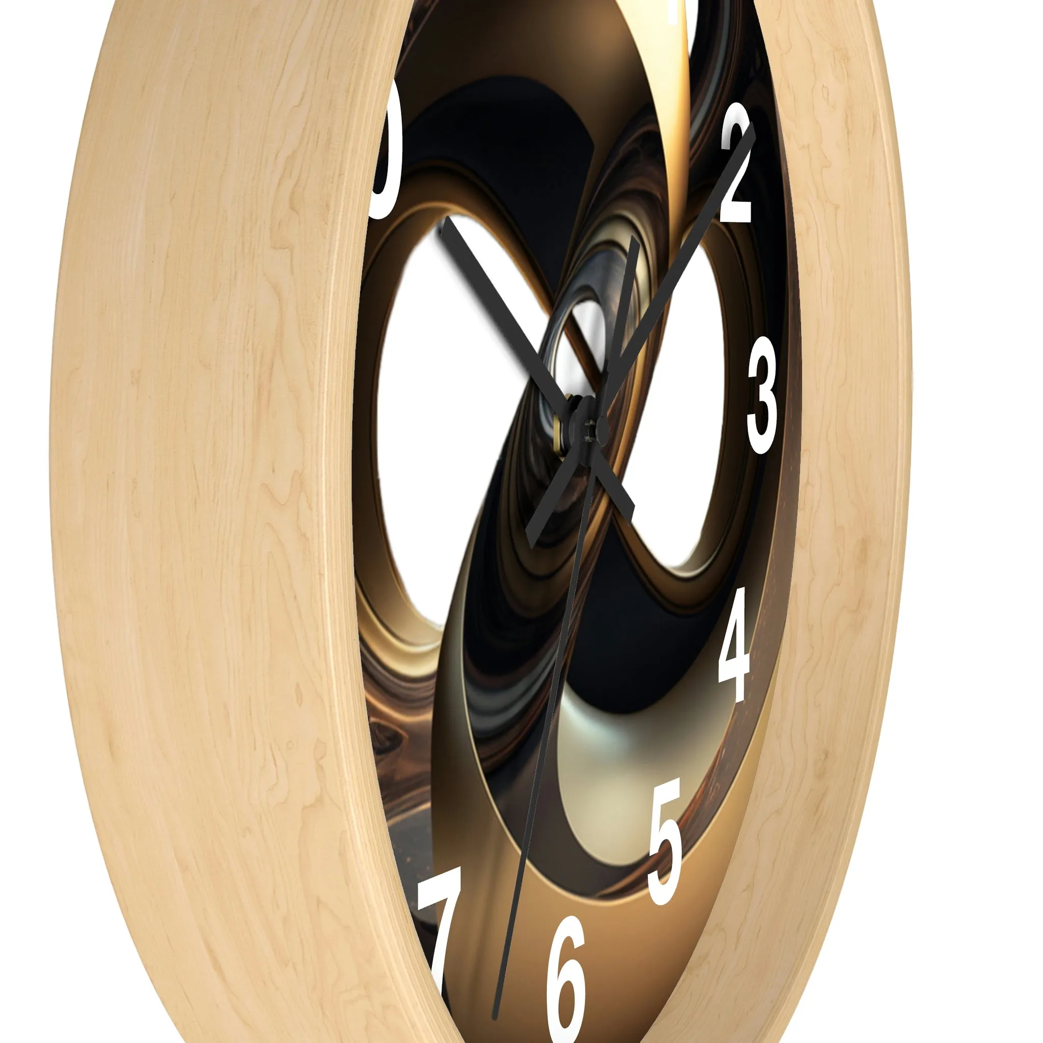 Geometric Wall Clock #11 w/ numbers