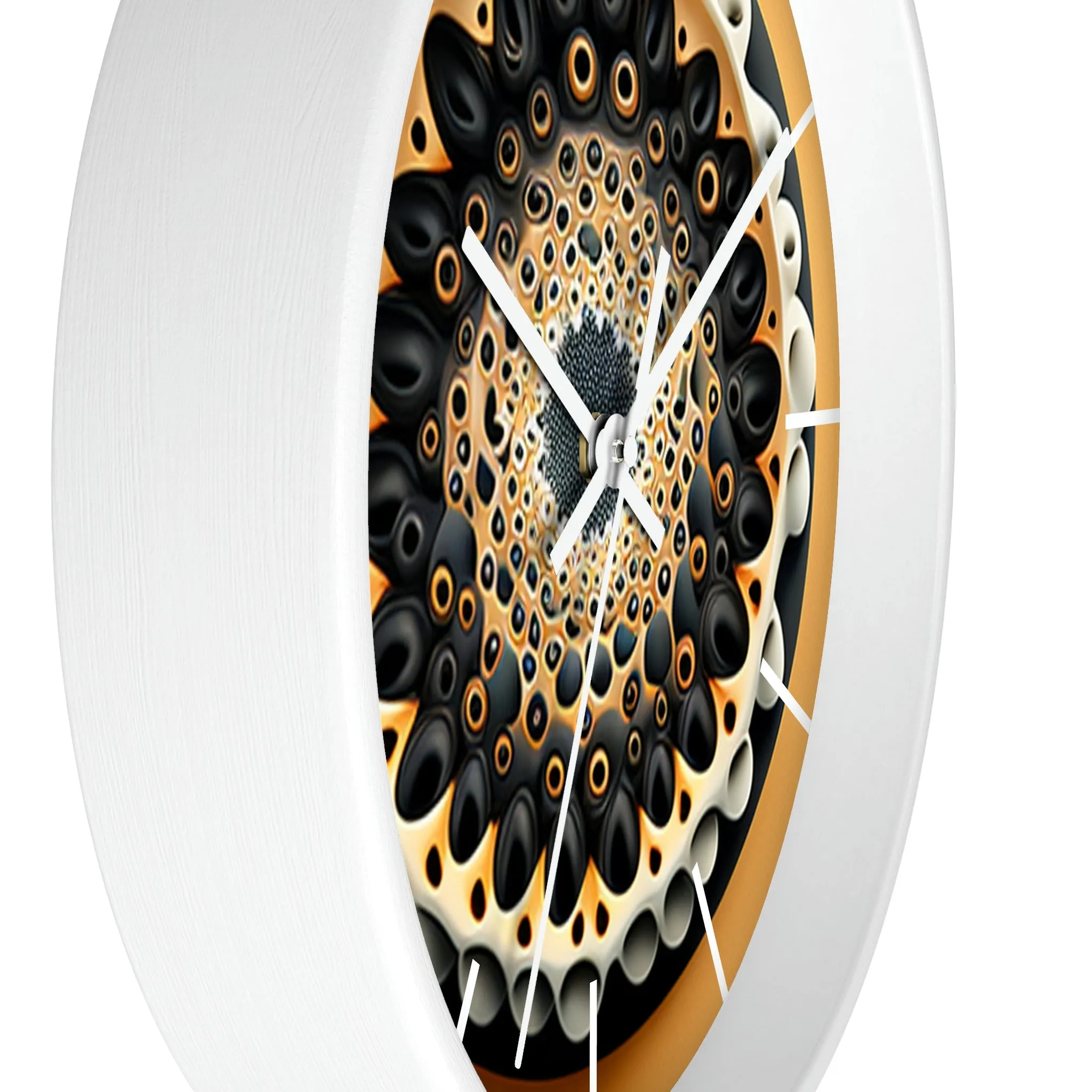 Geometric Wall Clock #7 w/ lines