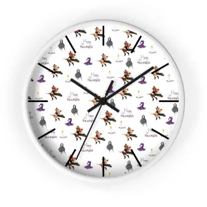 Halloween Wall Clock - Happy HallowQueer Pattern