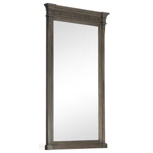 Hemlock Floor Mirror, Weathered Elm