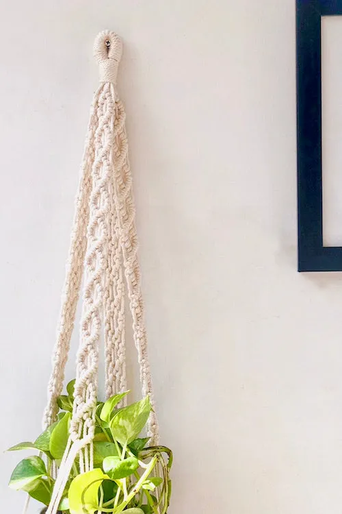 HoM Handcrafted Macrame 'Pearl' Plant Hanger