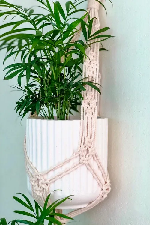 HoM Handcrafted Macrame two-tier Plant Hanger (Variant 1)