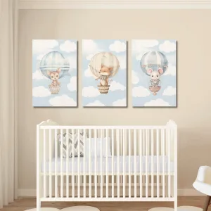 Hot Air Balloon Nursery Wall Art