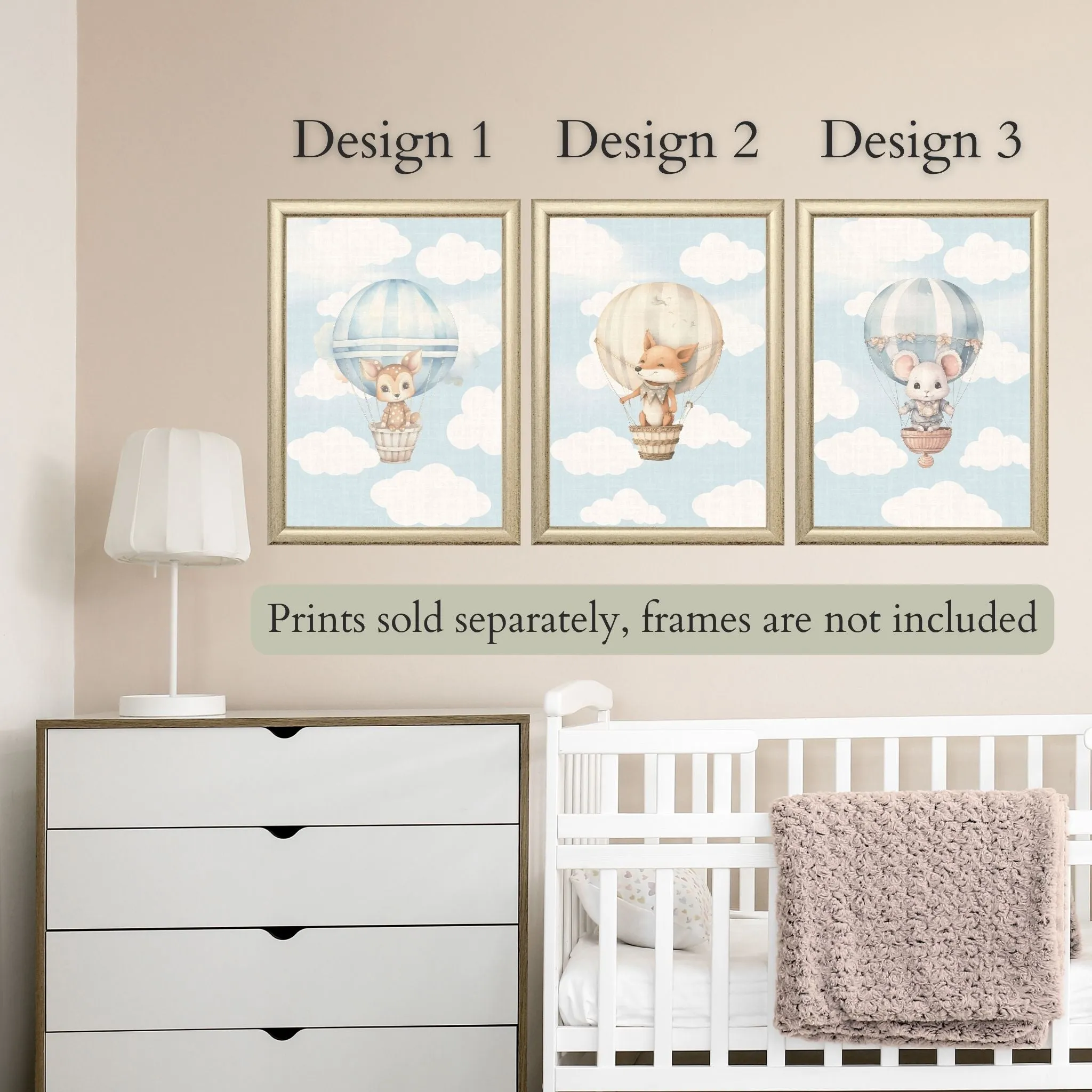 Hot Air Balloon Nursery Wall Art