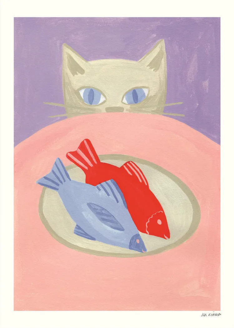 Iga Kosicka - Cat likes fish