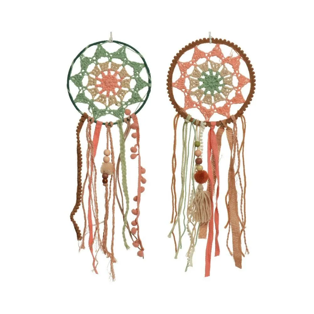 Kaemingk 52cm Dreamcatcher Pom Pom Wall Art (Choice of 2)