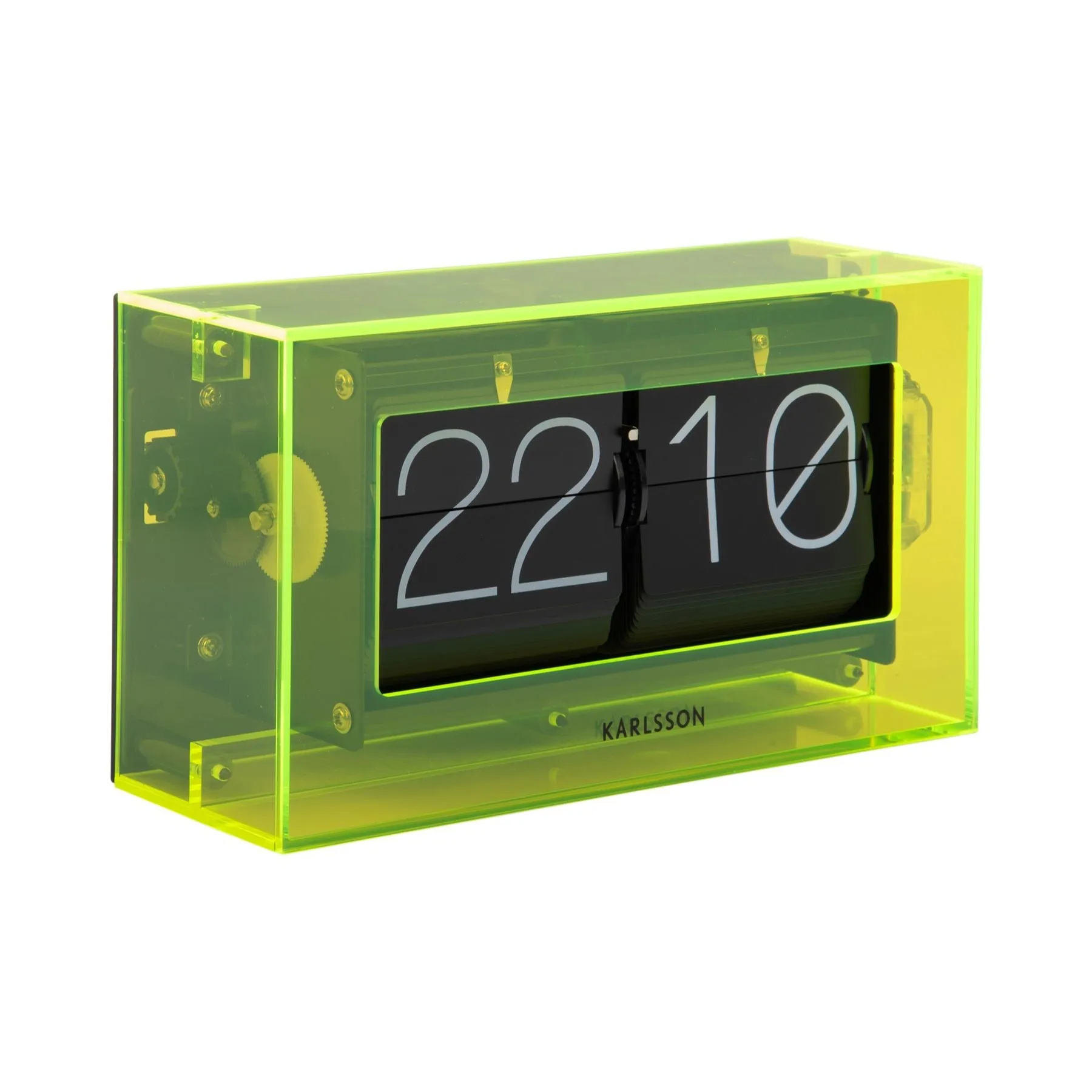 Karlsson Table Flip Clock Enclosed Boxed 20.7cm Clock